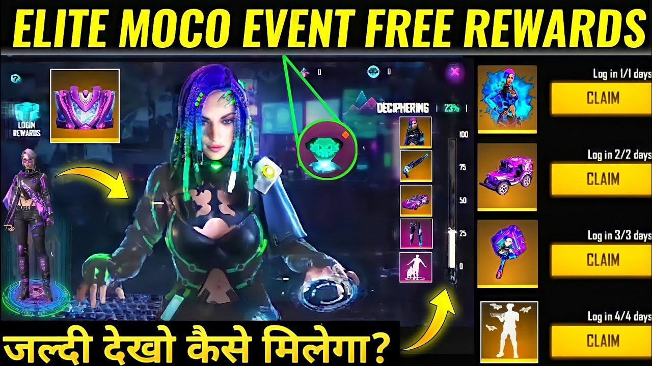 FREE FIRE NEW EVENT || ELITE MOCO EVENT  ALL FREE REWARDS || 3 SEPTEMBER FF NEW EVENT.
