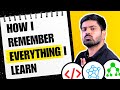 My Strategy to Remember Any Concept that I Learn 🔥 Try this for 21 Days
