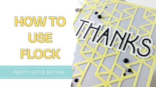 How to use flock on cards - Geometric card designs - WOW! Embossing Powder