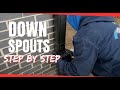 How to Install Underground Buried Downspout System - Step by Step Tutorial