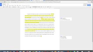 Giving students formative feedback using google docs