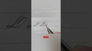 how to write Spencerian calligraphy alphabet D satisfying video @cursivepenmanship