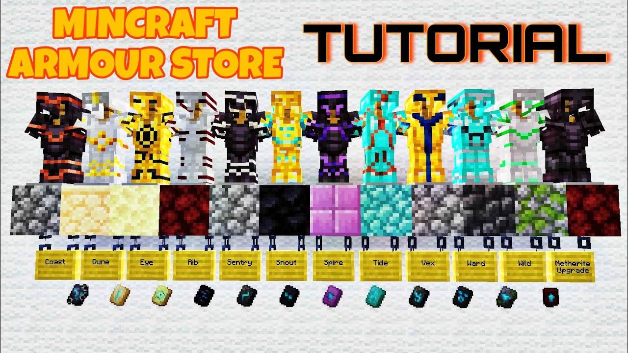 Minecraft armour store tutorial (Easy Minecraft Tutorial) | TECHNO ...