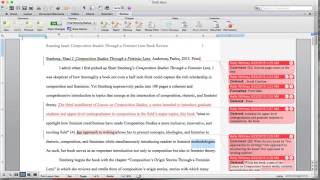 Using Microsoft Word's Track Changes and Insert Comment Functions to Generate Ideas for Revision