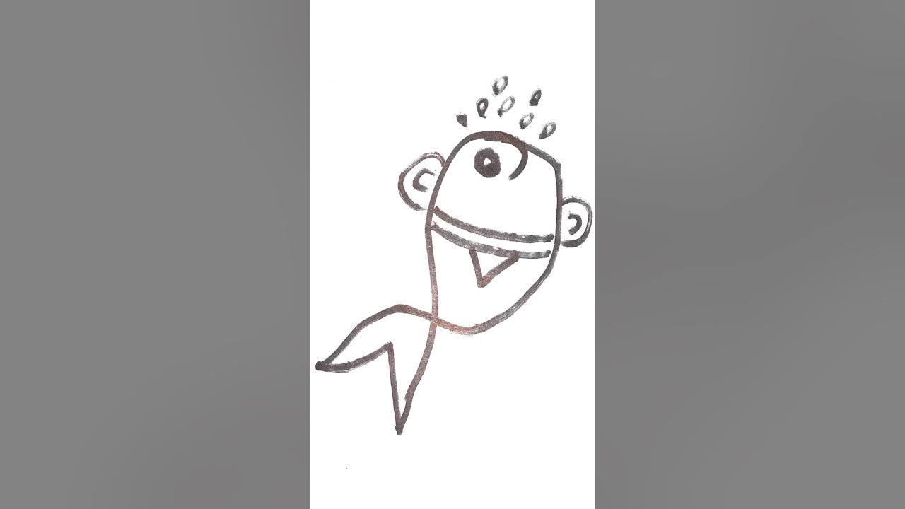 Fish Drawing Easy how to draw fish for beginners shorts YouTube