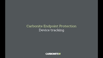 Carbonite Endpoint   Device tracking