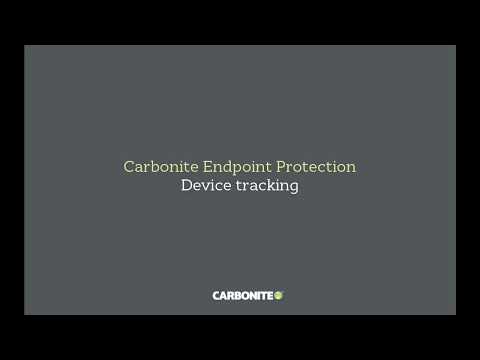 Carbonite Endpoint   Device tracking