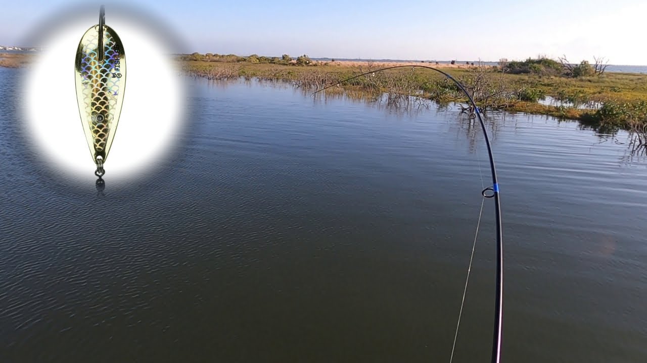 1/4 Ounce Gold Spoon Redfish Port Aransas Aransas Pass Rockport Charter