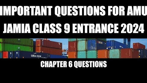 important questions science class 9 for amu entrance 2021