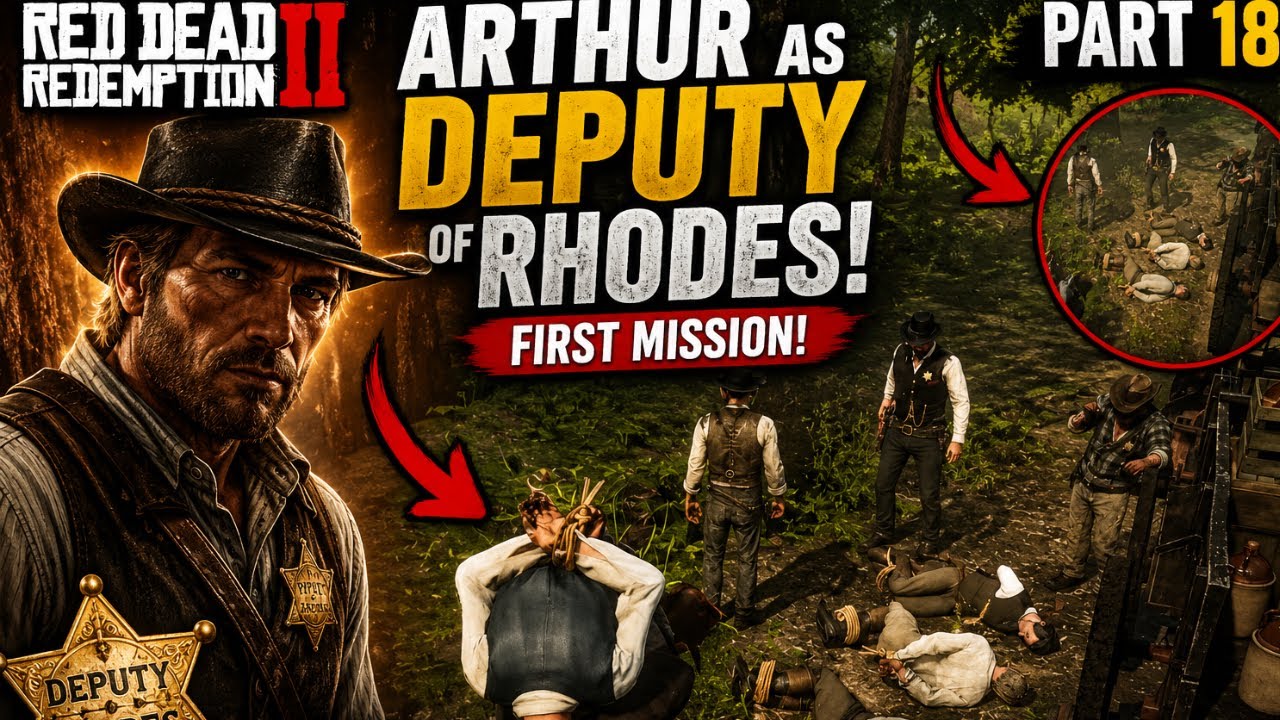 ARTHUR’S FIRST MISSION AS RHODES DEPUTY GOES WRONG 😳🔥 | RDR2 PART 18 ...