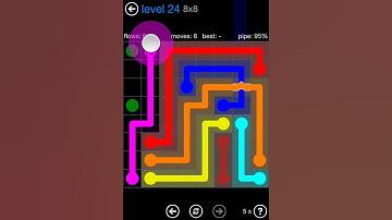 Flow Free Bridges Challenge Pack 8x8 Level 24 Walkthrough