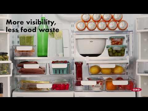 OXO Good Grips 4-Piece Refrigerator Storage Bin Starter Set