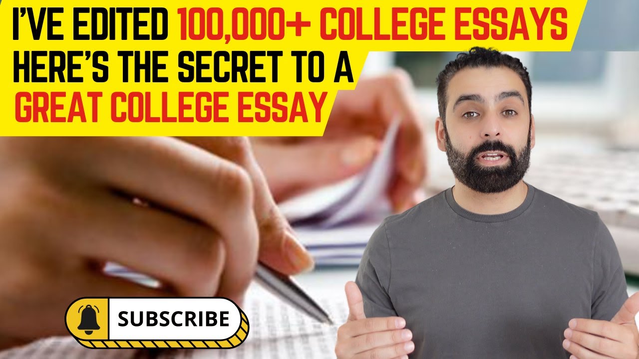 The secret to all great college essays - YouTube