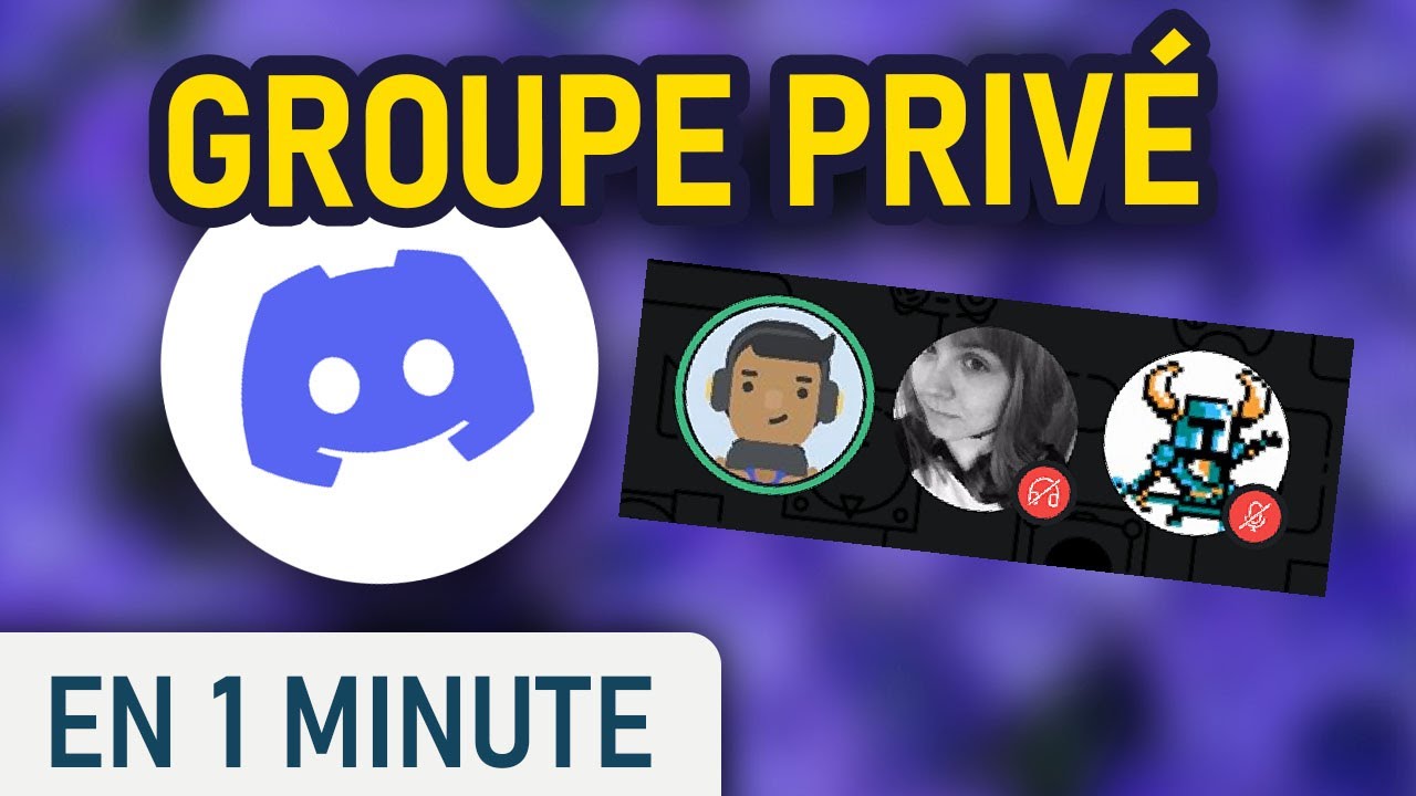 Créer un groupe privé sur Discord - YouTube
