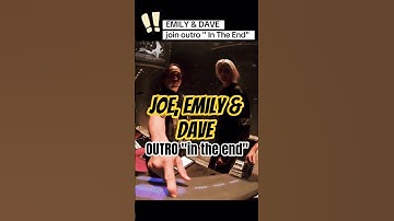 Fun moment when Emily & Dave join Joe for " In The End" Outro| LINKIN PARK #linkinpark #shorts