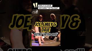 Fun moment when Emily & Dave join Joe for " In The End" Outro| LINKIN PARK #linkinpark #shorts