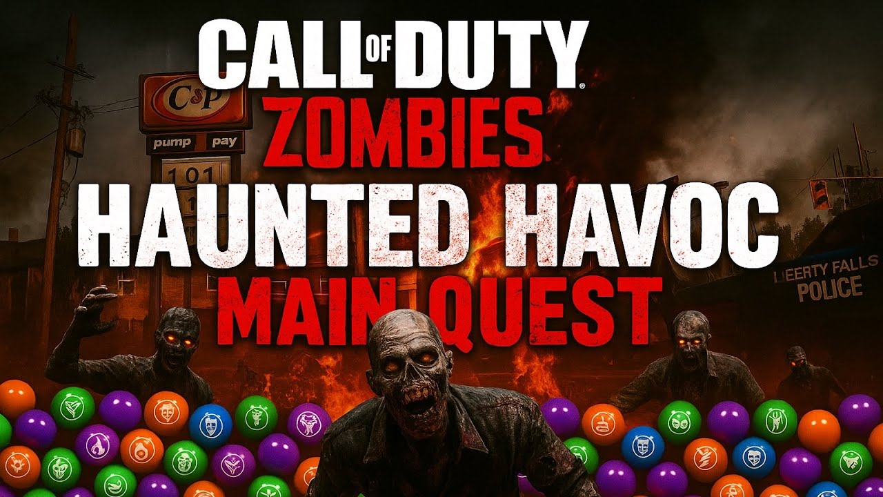 Beating Haunted Havoc’s Main Quest SOLO in Liberty Falls! (Call of Duty Zombies)