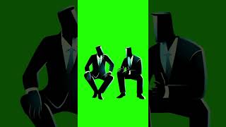 'Two  Businessman Characters Talking | Chroma Key Animation'