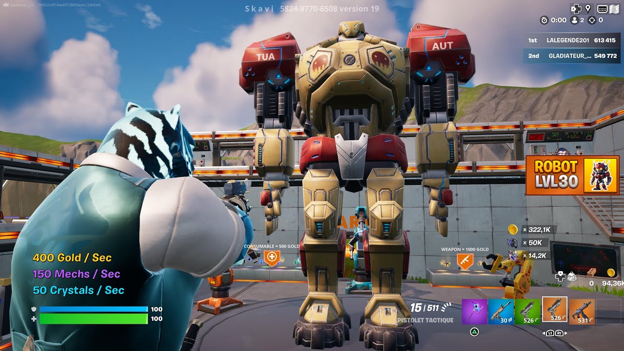 JE CRรE UN SUPER ROBOT SUR FORTNITE ๐ค ROBOT TYCOON 4/7 YouTube