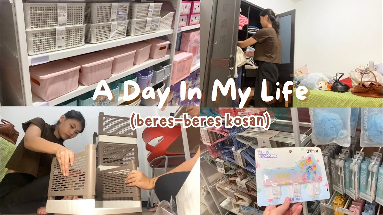 VLOG : Beres-beres kosan | unboxing, beli peralatan baru 📦🛒