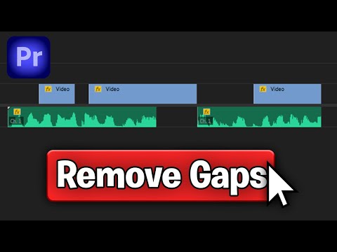 How To Close All GAPS With 1 Click In Premiere Pro