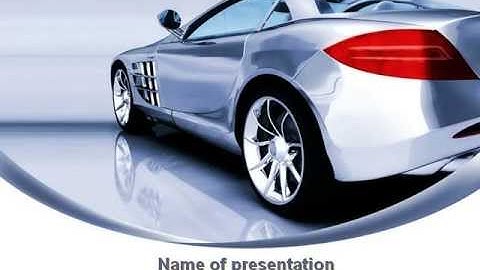 Sports Car Design PowerPoint Template by PoweredTemplate.com