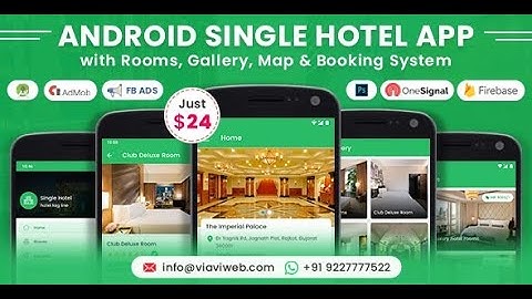 Android Single Hotel Application with Rooms, Gallery, Map & Booking System Free Source Code