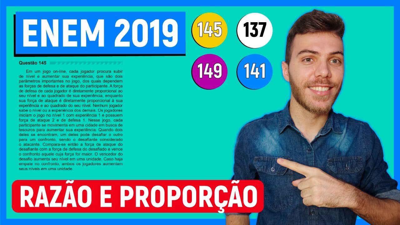 ENEM 2019 - Em um jogo on-line, cada jogador procura subir de