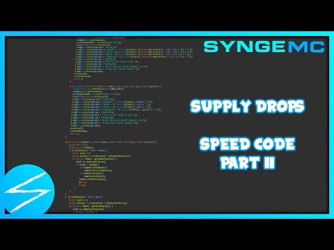 SyngeMC Supply Drops Speed Code (Part 2 - Setup & Opening)