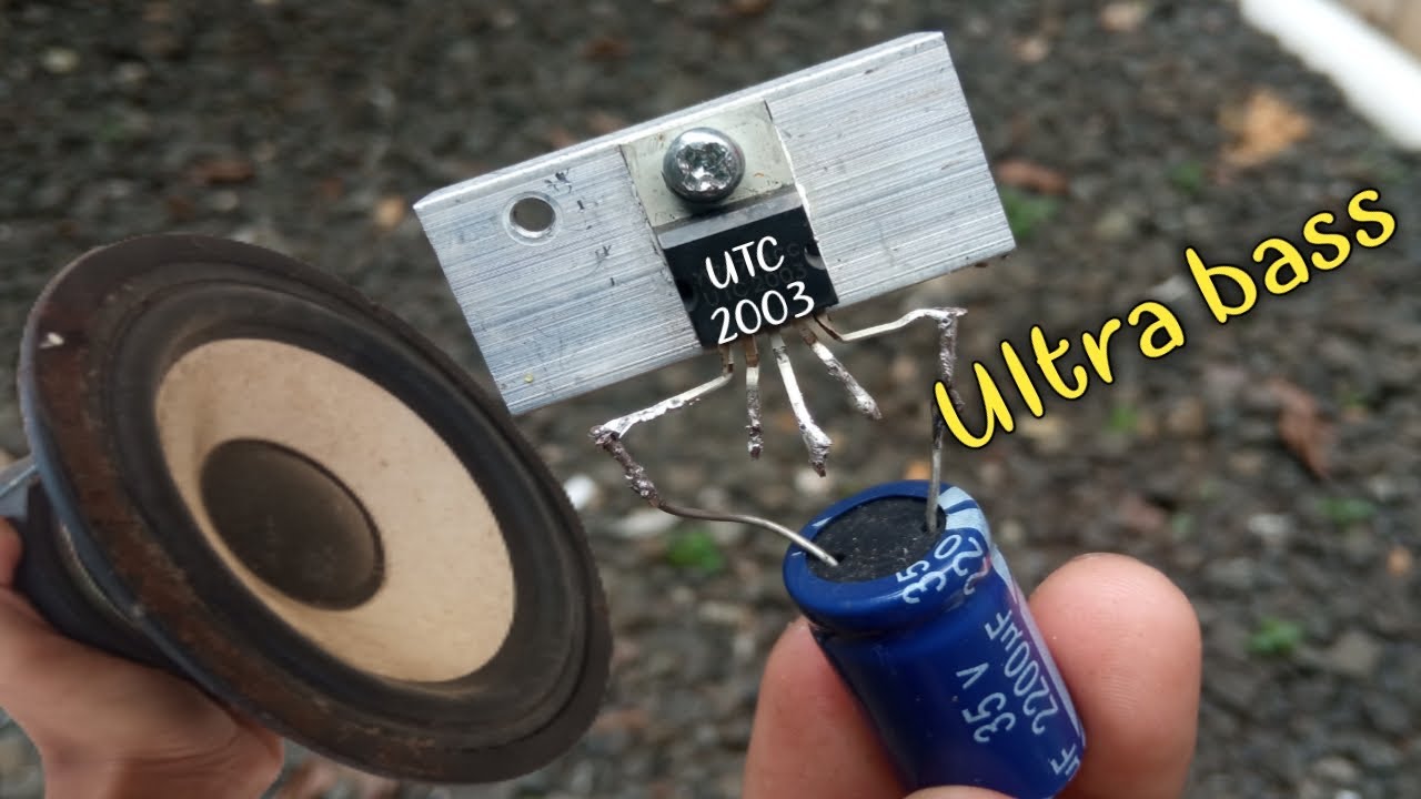 DIY Powerful Ultra Bass Amplifier UTC2003,TDA2030, Amplifier Mini - YouTube