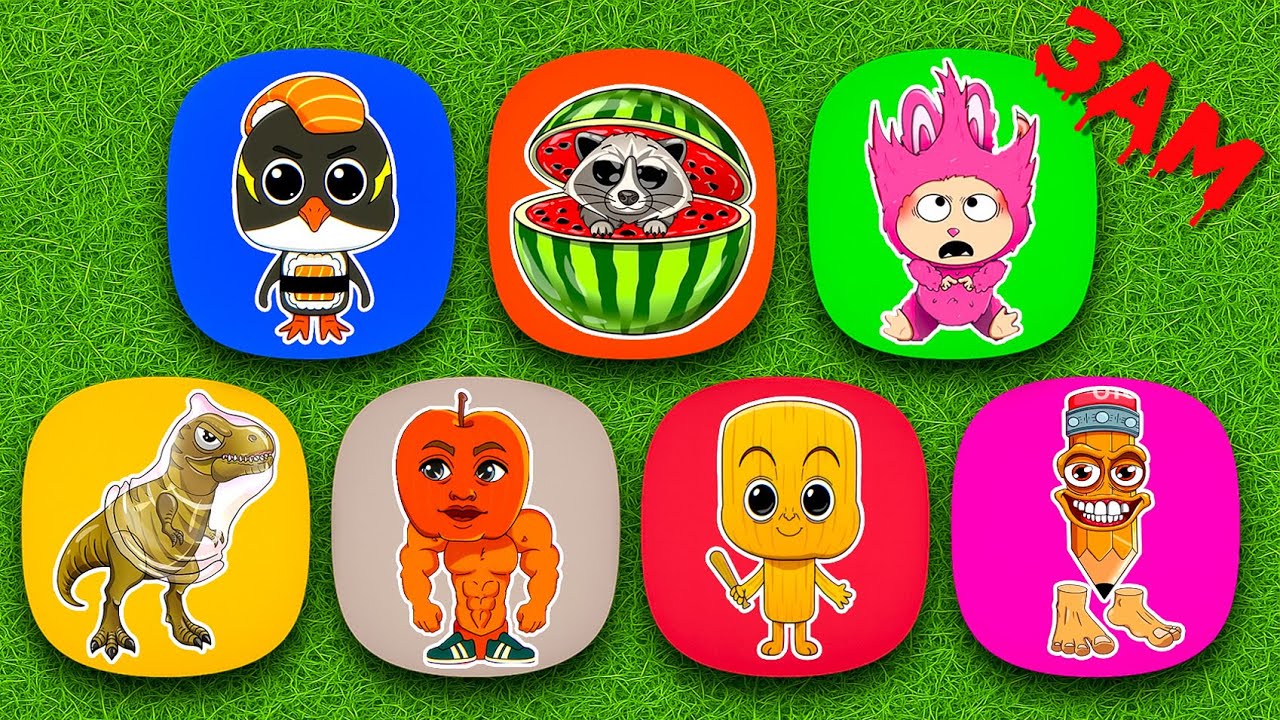 Paper DIY 💖 Tung Tung Sahur vs Raccooni Watermelunni at 3AM All ITALIAN BRAINROT MYSTERY BOX