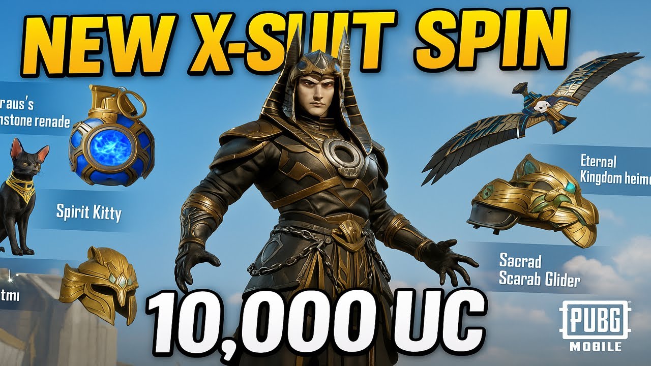 10,000 UC X-SUIT SPIN! UNLOCKING the NEW PUBG MOBILE X-SUIT | KNOCKKNOCKYT