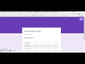 Google Forms Table Input