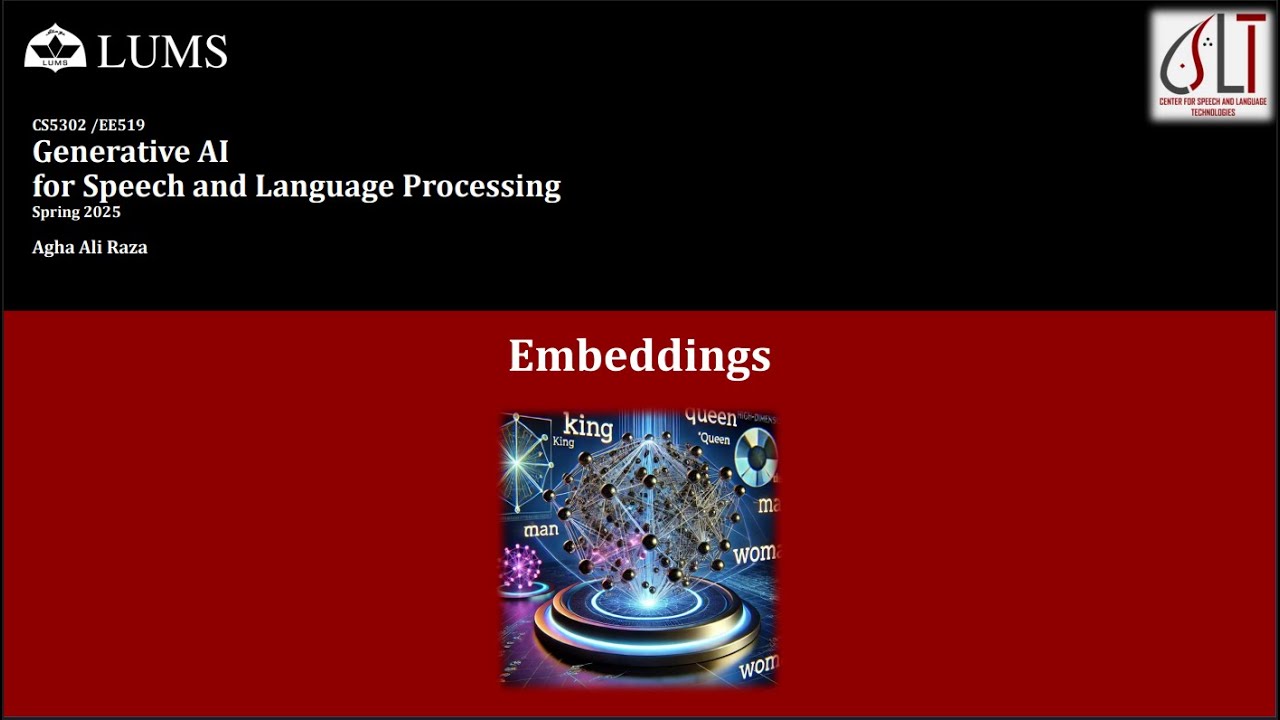 [Generative AI in Urdu/Hindi] Lecture 7: Embeddings (cont.) - Word2vec, Skipgram, CBOW