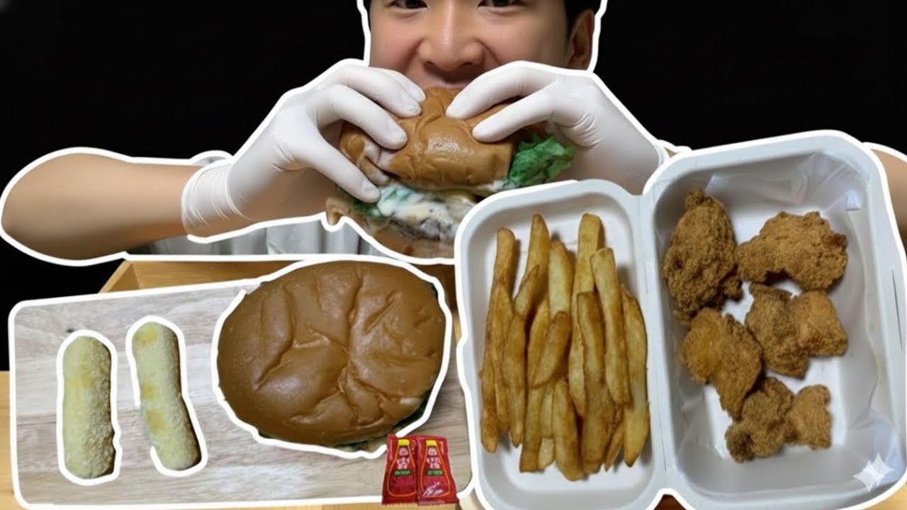 🔥 EXTREME CRUNCH ASMR! 햄버거 & 멕시칸 크리스피 최대 조합 Mukbang (INSANE SOUNDS)