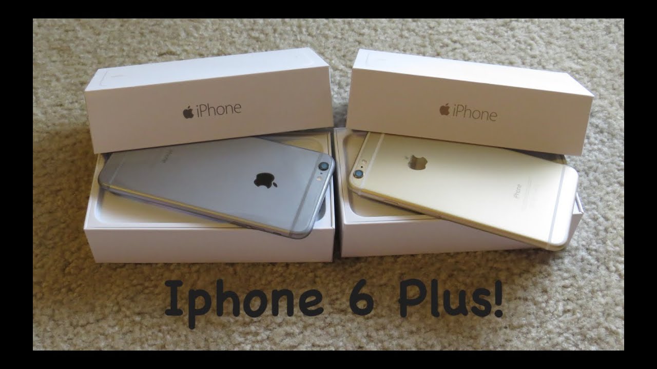 Iphone 6 Plus Unboxing! Gold and Space Gray!