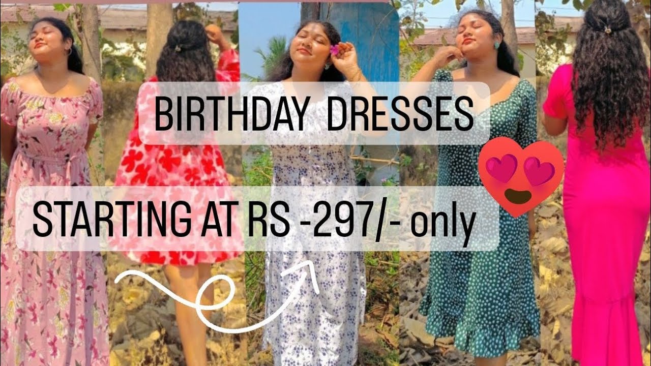 MEESHO BIRTHDAY DRESSES UNDER 500. MEESHO HAUL. MEESHO FINDS. YouTube