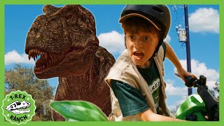 Epic TRex Escape! Vehicles, Dinosaurs & MORE | TRex Ranch Dinosaur Videos for Kids