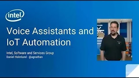 Daniel Holmlund - Voice Assistants & IoT Automation - Global IoT DevFest WTB 2017