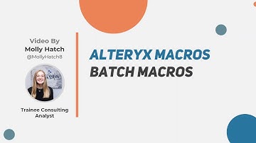 Alteryx Batch Macros