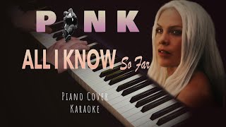 Pink- All I Know So Far (Piano Cover | Sheet Music | Lyrics)