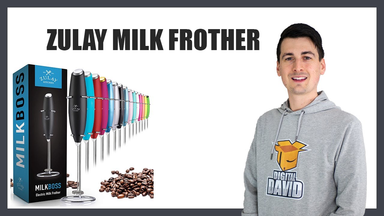 Zulay Kitchen Milk Boss Electric Milk Frother Foam Maker