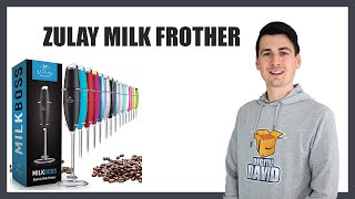 Zulay Original Milk Frother Handheld Foam Maker For Lattes