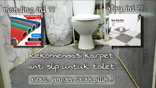 Karpet Kamar Mandi Anti Slip Keset Toilet Mat Anti Licin