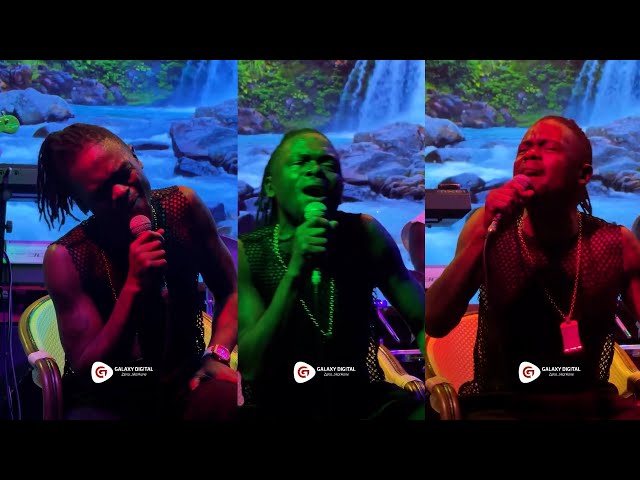 Weasel Manizo performs at Chameleon's jam Session as if he has no broken leg
