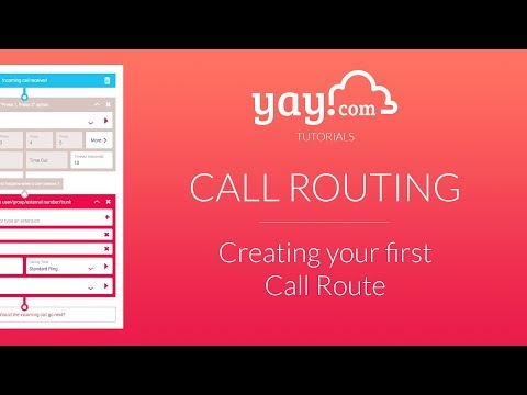 Yay.com Tutorials - Creating your first call route