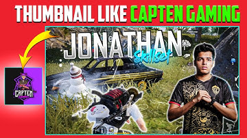 How to Make Gaming thumbnail | Pubg Montage Thumbnail Like Capten Gaming | @Capten Gaming