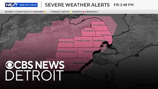 Watch Live: Tracking storms Friday in Southeast Michigan with NEXT Weather doppler