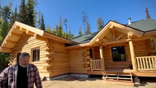 Montana Log Home Visit, Meadowlark’s Trout Creek Roof And Windows Are Done