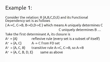 Chapter -1 :  Functional dependency